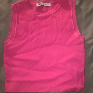 Zara Pink Crop Top